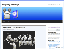 Tablet Screenshot of adaptingsideways.wordpress.com