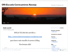 Tablet Screenshot of oriflamecorrecaminosnaranja.wordpress.com