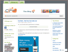Tablet Screenshot of cifdesign.wordpress.com