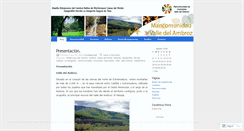 Desktop Screenshot of mancomunidadvalledelambroz.wordpress.com