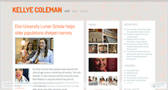Desktop Screenshot of kellyencoleman.wordpress.com