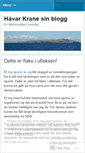 Mobile Screenshot of haavarkrane.wordpress.com