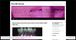 Desktop Screenshot of givemegossip.wordpress.com