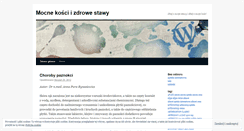 Desktop Screenshot of mocnekosci.wordpress.com