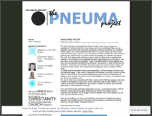 Tablet Screenshot of pneumaproject.wordpress.com