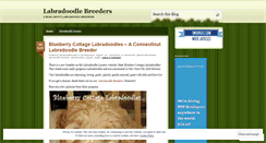 Desktop Screenshot of labradoodlebreeders.wordpress.com