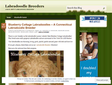 Tablet Screenshot of labradoodlebreeders.wordpress.com