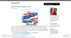 Desktop Screenshot of metababble.wordpress.com