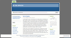 Desktop Screenshot of inthespaces.wordpress.com