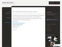 Tablet Screenshot of cariephoto.wordpress.com