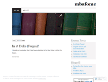Tablet Screenshot of mbafome.wordpress.com