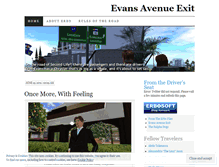 Tablet Screenshot of evansavenue.wordpress.com