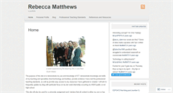 Desktop Screenshot of becmatthews.wordpress.com