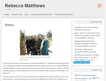 Tablet Screenshot of becmatthews.wordpress.com