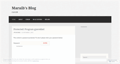 Desktop Screenshot of maraib.wordpress.com