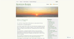 Desktop Screenshot of deceptivelyrandom.wordpress.com