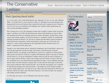 Tablet Screenshot of conservativelesbian.wordpress.com