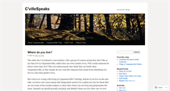 Desktop Screenshot of cvillespeaks.wordpress.com