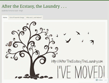 Tablet Screenshot of aftertheecstasythelaundry.wordpress.com