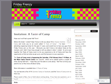 Tablet Screenshot of fridayfrenzy.wordpress.com