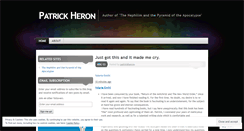 Desktop Screenshot of patrickheron.wordpress.com