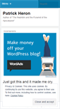 Mobile Screenshot of patrickheron.wordpress.com