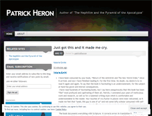 Tablet Screenshot of patrickheron.wordpress.com