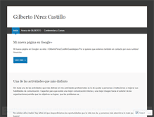 Tablet Screenshot of gilbertoperezcastillo.wordpress.com