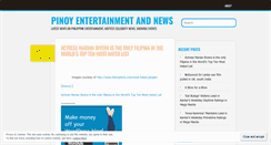 Desktop Screenshot of pinoyentertainmentnews.wordpress.com