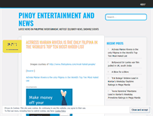 Tablet Screenshot of pinoyentertainmentnews.wordpress.com