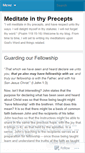 Mobile Screenshot of meditateinthyprecepts.wordpress.com