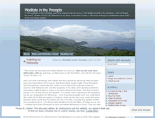 Tablet Screenshot of meditateinthyprecepts.wordpress.com