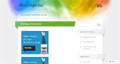 Desktop Screenshot of biotechpedia.wordpress.com