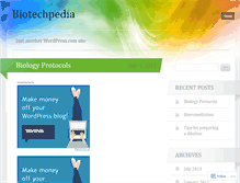Tablet Screenshot of biotechpedia.wordpress.com