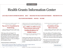 Tablet Screenshot of healthgrants.wordpress.com