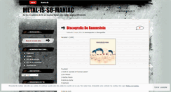 Desktop Screenshot of metalissomaniac.wordpress.com