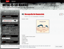 Tablet Screenshot of metalissomaniac.wordpress.com