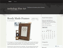 Tablet Screenshot of anthologyfineart.wordpress.com