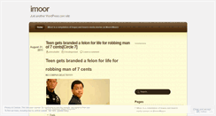 Desktop Screenshot of imoor.wordpress.com