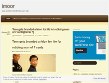 Tablet Screenshot of imoor.wordpress.com
