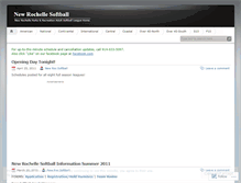 Tablet Screenshot of newrocsoftball.wordpress.com