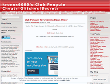 Tablet Screenshot of kronos6000.wordpress.com