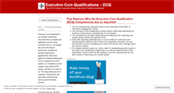 Desktop Screenshot of ecqinformation.wordpress.com