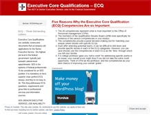 Tablet Screenshot of ecqinformation.wordpress.com