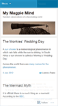 Mobile Screenshot of mymagpiemind.wordpress.com