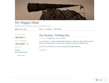 Tablet Screenshot of mymagpiemind.wordpress.com