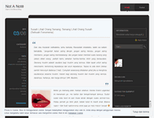 Tablet Screenshot of notanote.wordpress.com