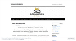 Desktop Screenshot of dogandgroom.wordpress.com