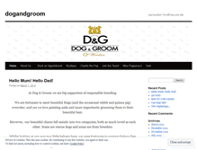 Tablet Screenshot of dogandgroom.wordpress.com