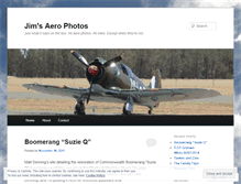 Tablet Screenshot of jimsaerophotos.wordpress.com